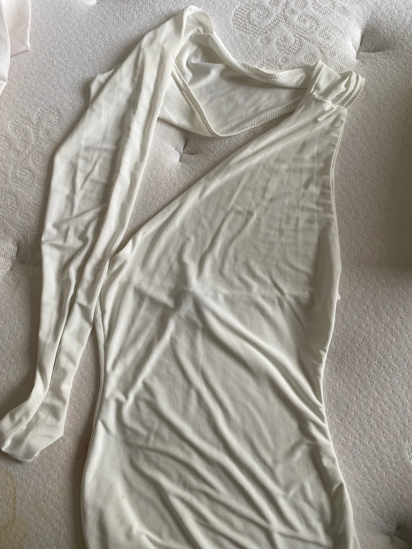 Pretty Little Thing One Sleeve Bodysuit PLT - Image 2