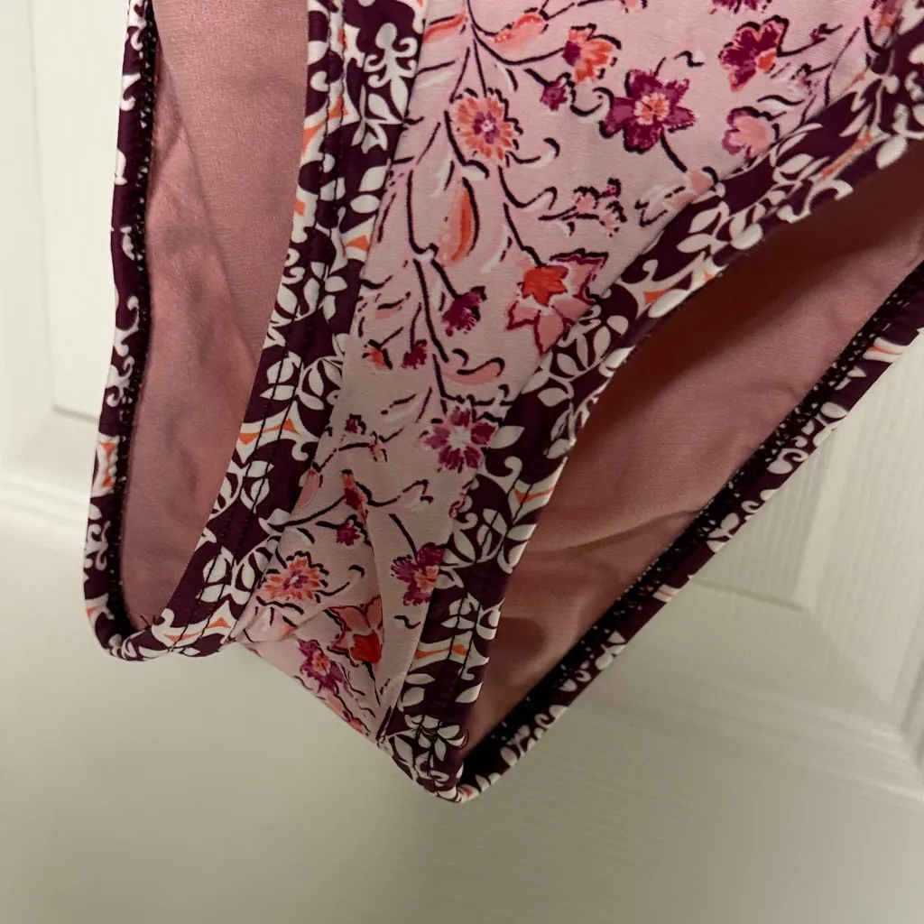 New Lucky Brand Floral Pink One-Piece Swimsuit - Image 4