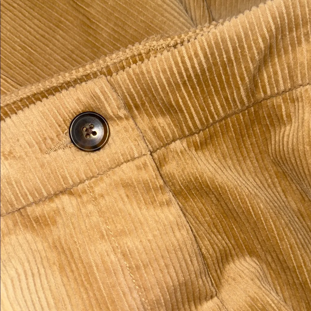 NWOT Loft Corduroy Flare Trousers Women's 14 Sand Beige High Rise - Image 5