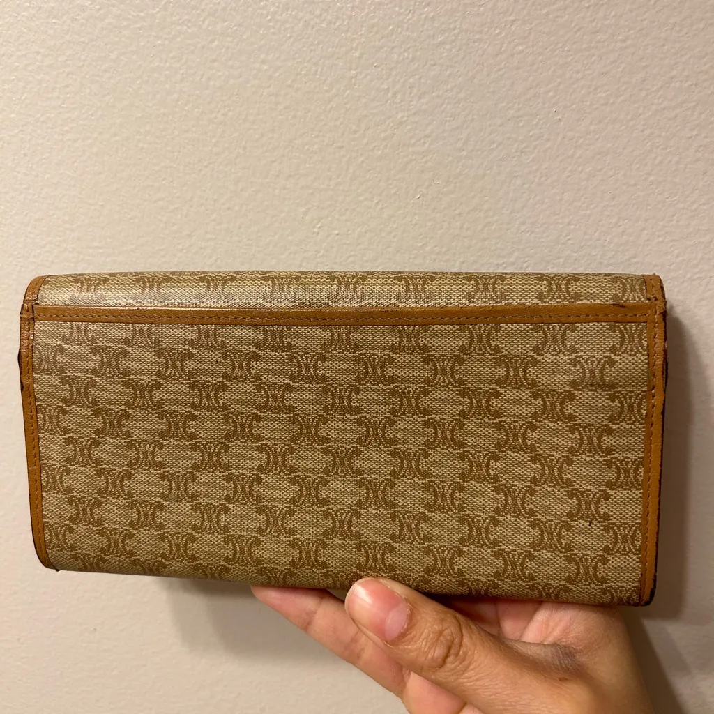 Celine long wallet macadam beige PVC x leather - Image 2