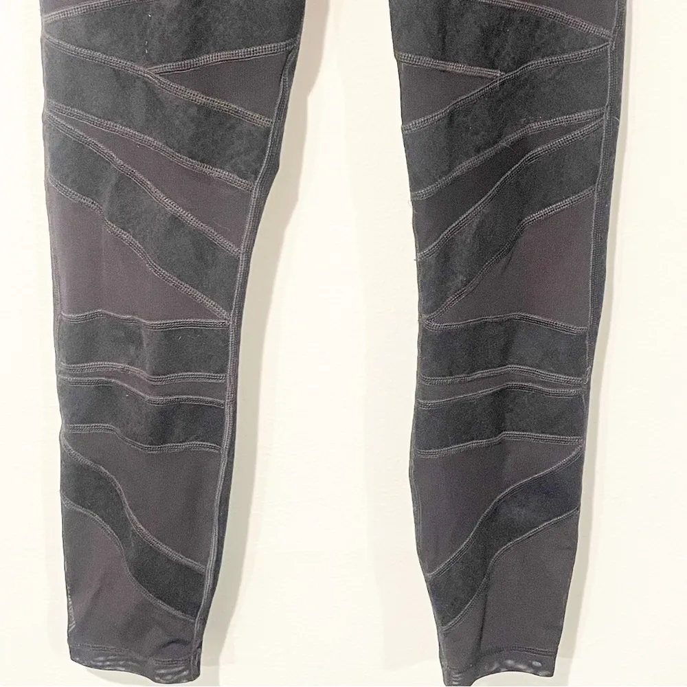 Lululemon High Times Pant Tech Mesh Tight Desert Snake Deep Coal Black - Image 3