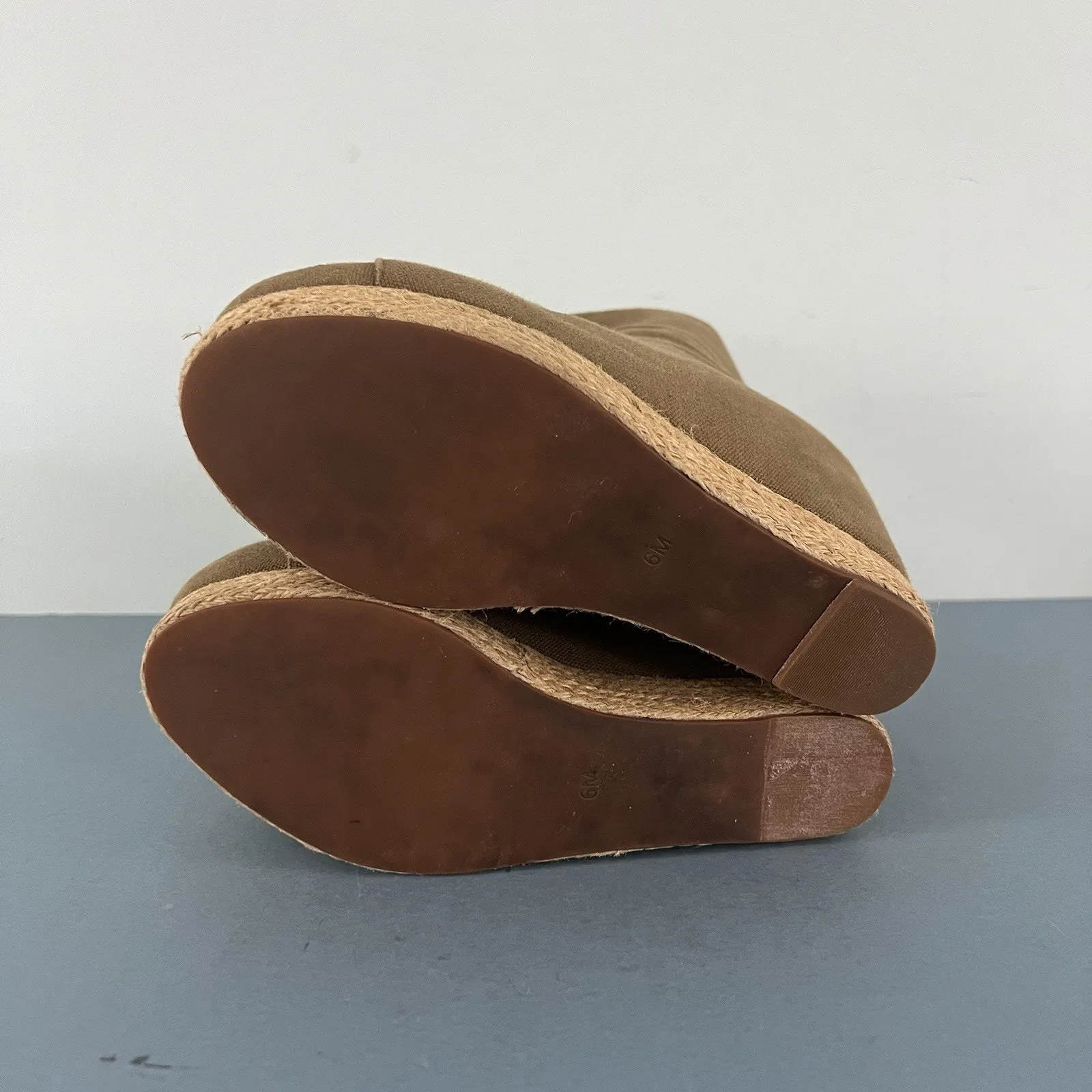 Jeffrey Campbell Ease Up Green Lace Up Espadrille Platform Boots - Image 8