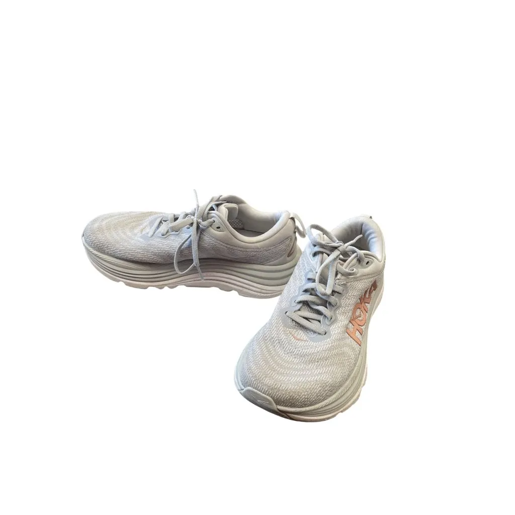 Hoka One Gaviota 5 Womens Gray Running Shoes sneakers Size 7.5B SKU 9114 - Image 2