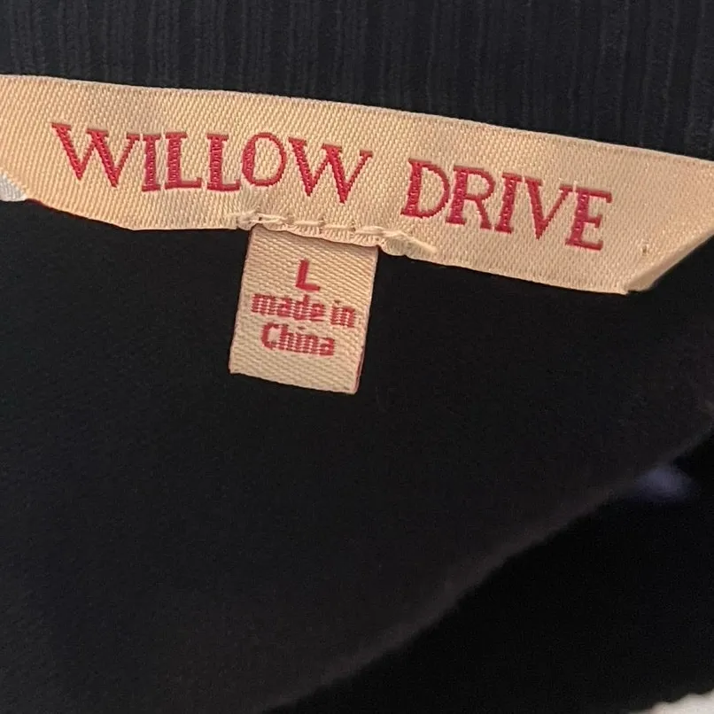 Willow Drive Women's L‎ Navy Blue Dip Dye Sweater Tie - Image 4