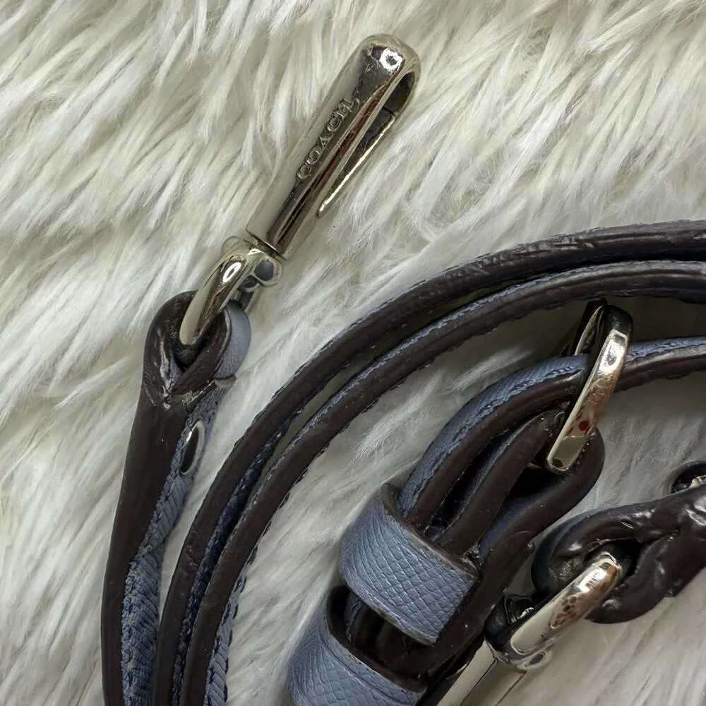 COACH Blue Silver Crossbody Replacement Strap - Image 6