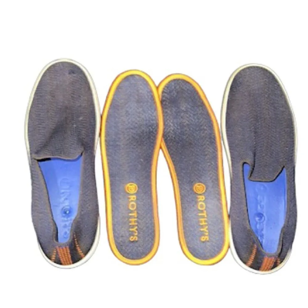 Rothy's Women’s The Merino Collection Sneakers in Navy Herringbone Size 9.5 - Image 10