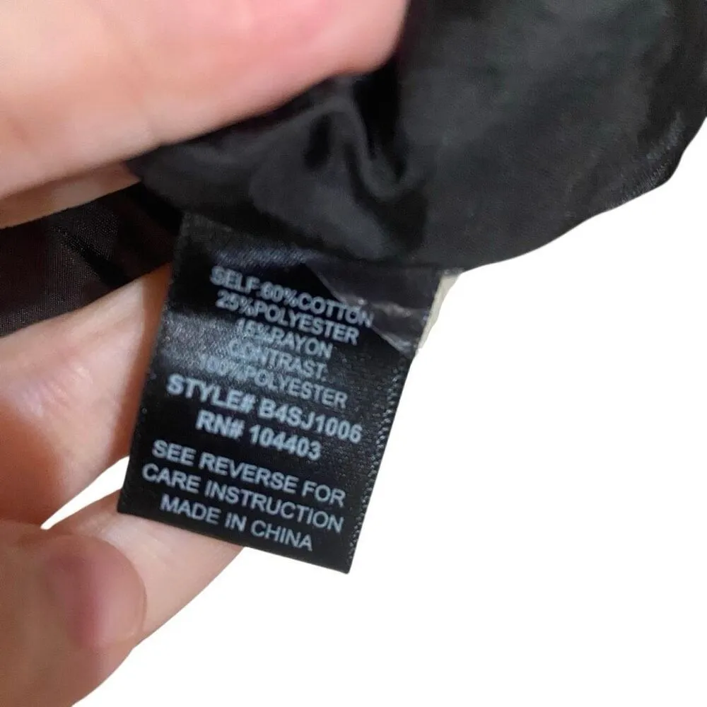 Blu Pepper NWT puffer jean jacket blue and black size small - Image 5