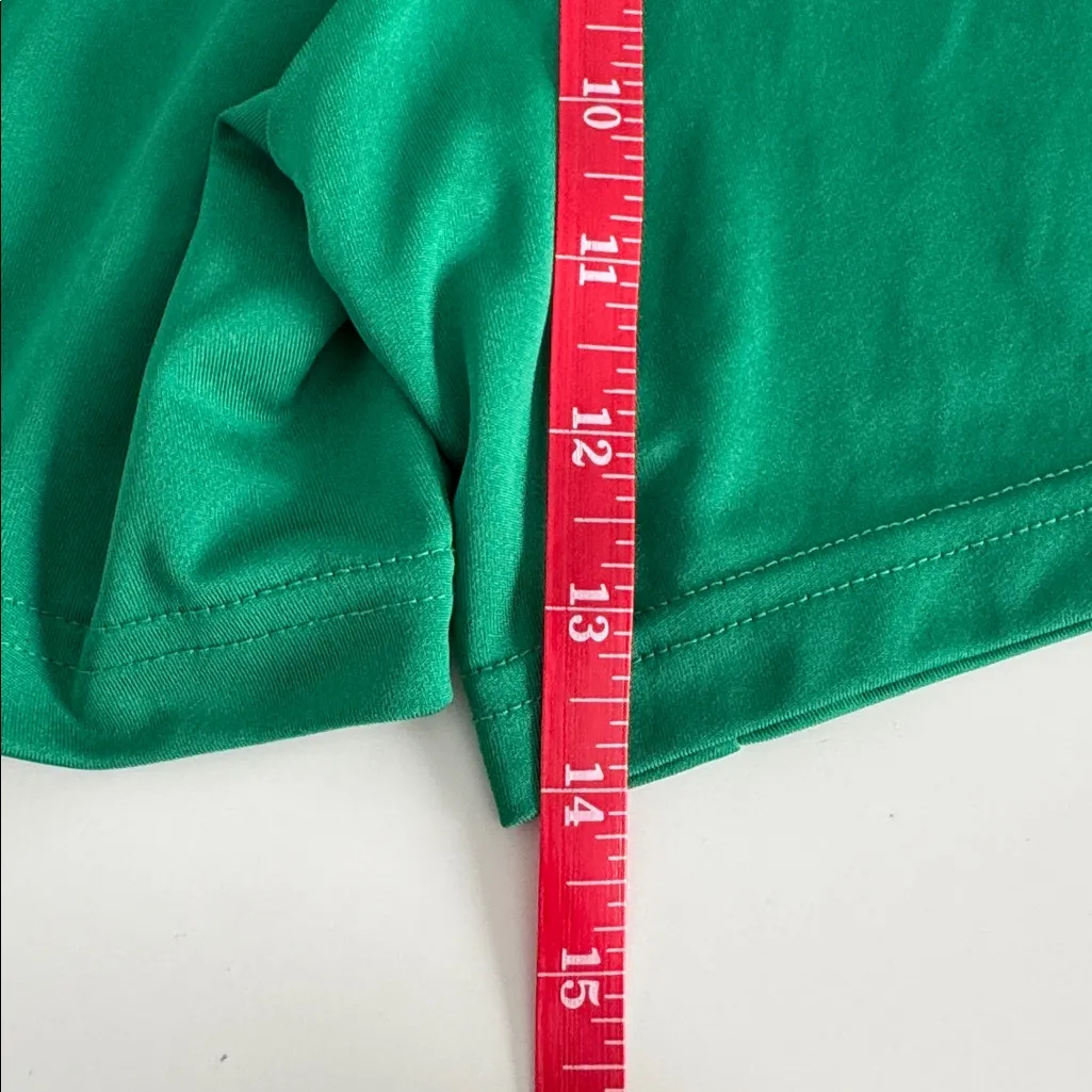 Adidas Women's Athletic Green Shorts. Stripes on the side. Areoready. Size S - Image 8