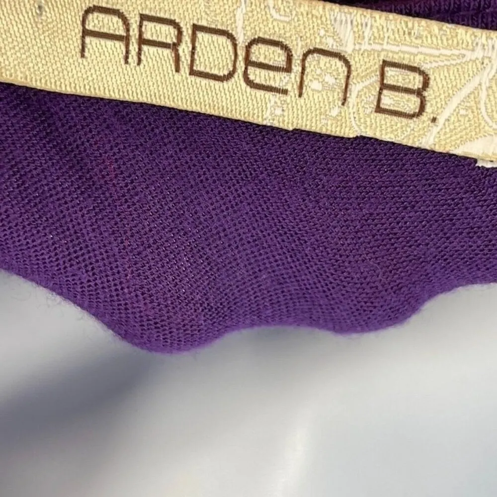 2/$30 Arden B Y2K Ruched Sleeve Long Sleeve Tunic Bodycon Mini Dress Purple Sm… - Image 6