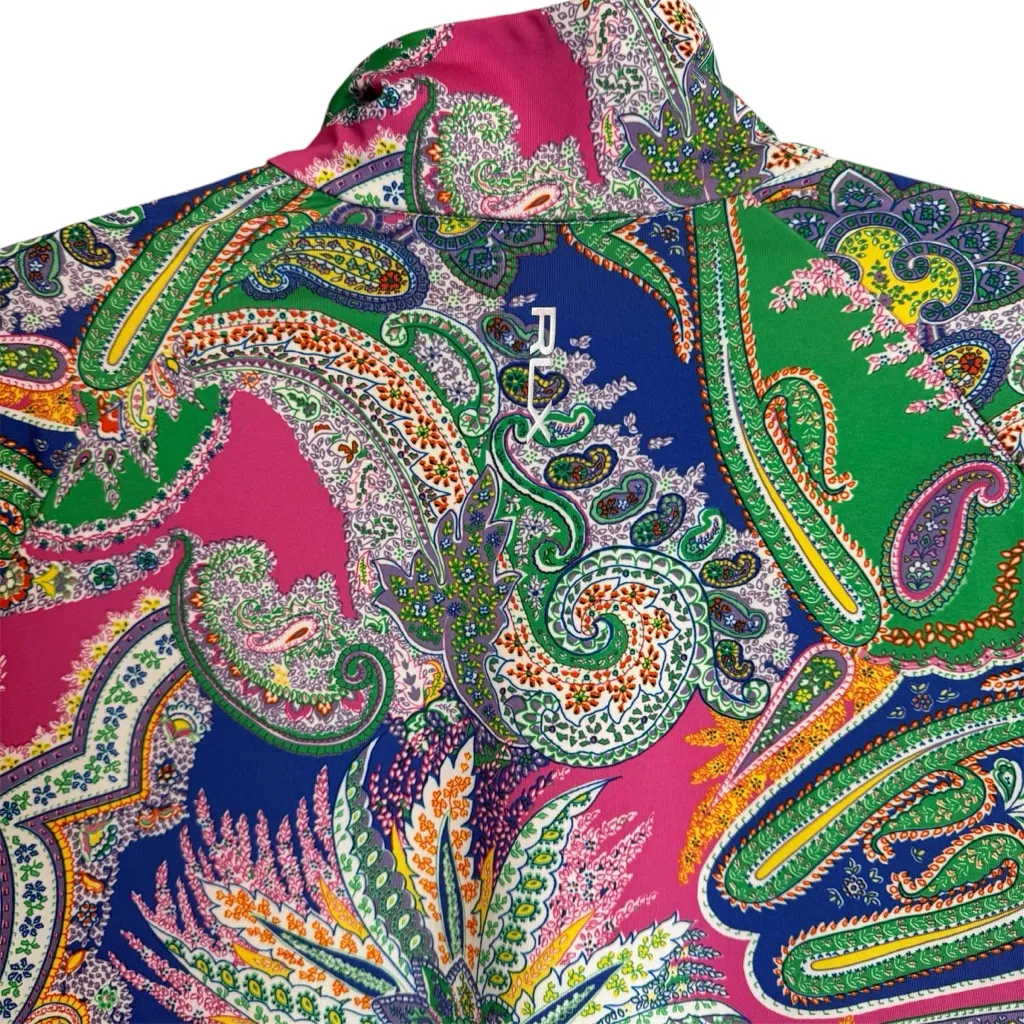 Ralph Lauren RLX Paisley Golf Performance Quarter-Zip Size L - Image 5