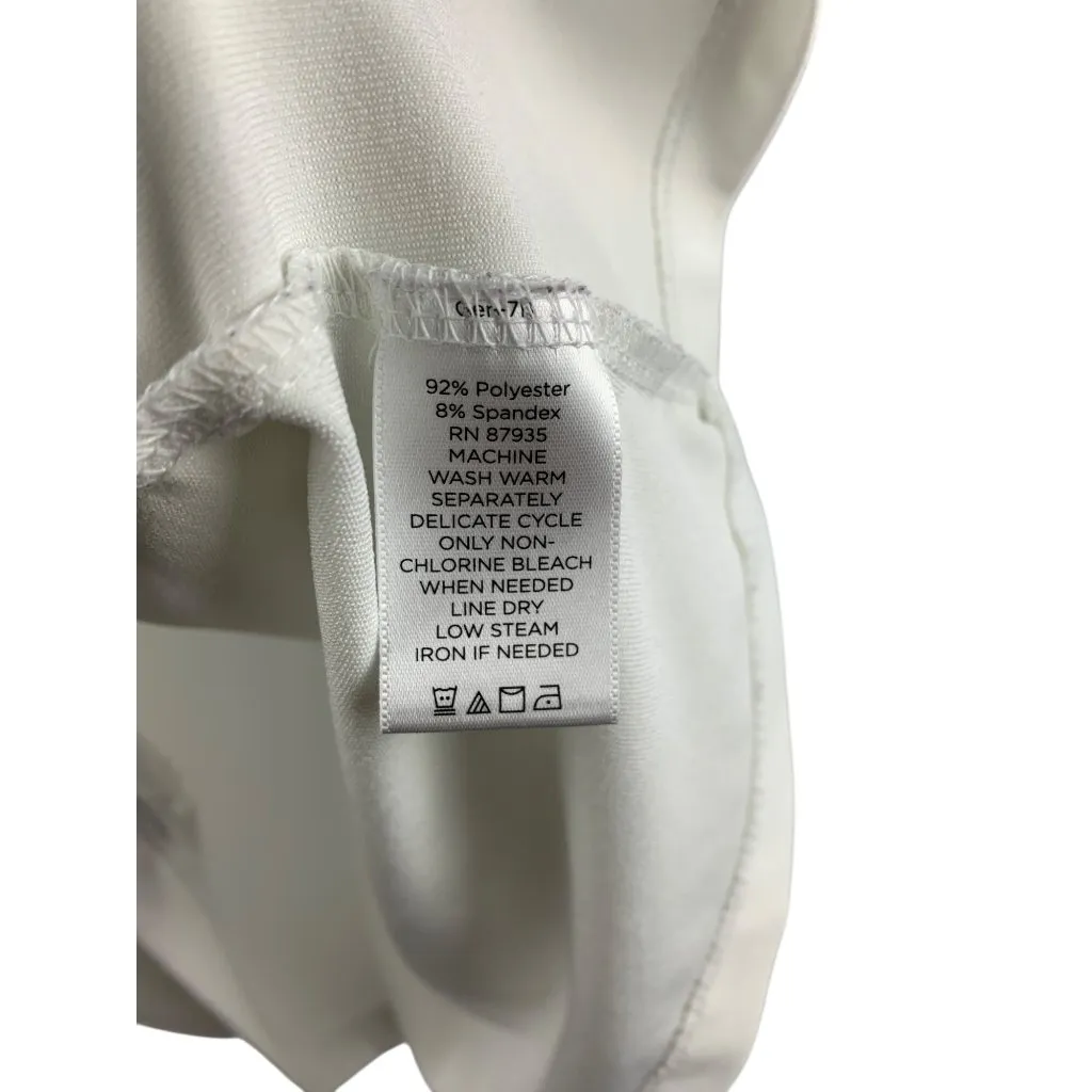 Susan Graver Essentials Womens White Sleeveless Tank Top Size L - Image 4