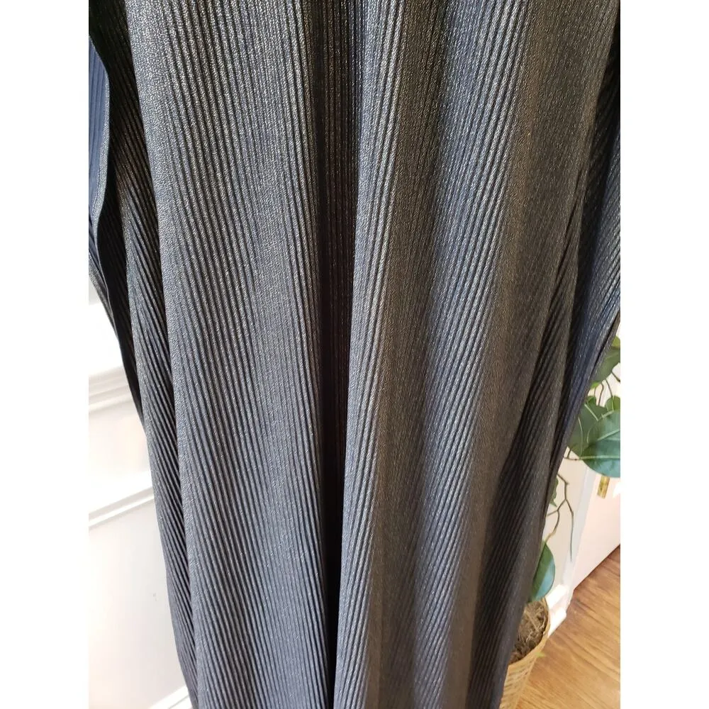 ESY Studio EY Kaftan Dress Womens OSM Black Shimmer African Dashiki Embroidered - Image 14