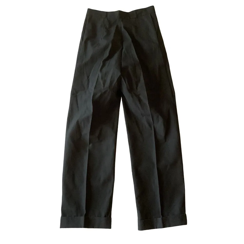 Vintage High Waist Career Pants Black Size 12 - Image 6