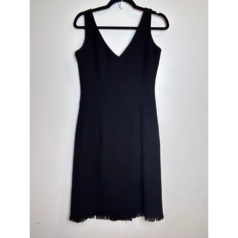 J.Crew  Vintage Wool Business Career Black Dress Size 8 Classic Neutral Style - Image 4