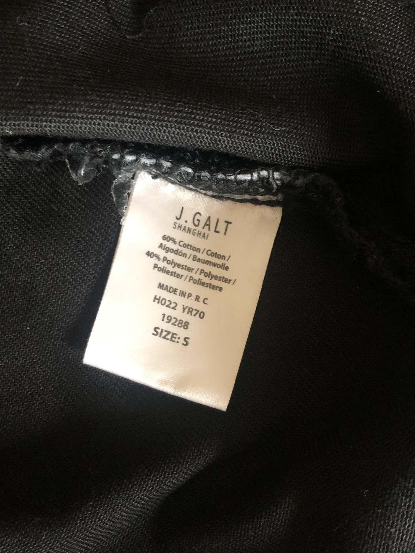 John Galt Black Denim Skirt - Image 2