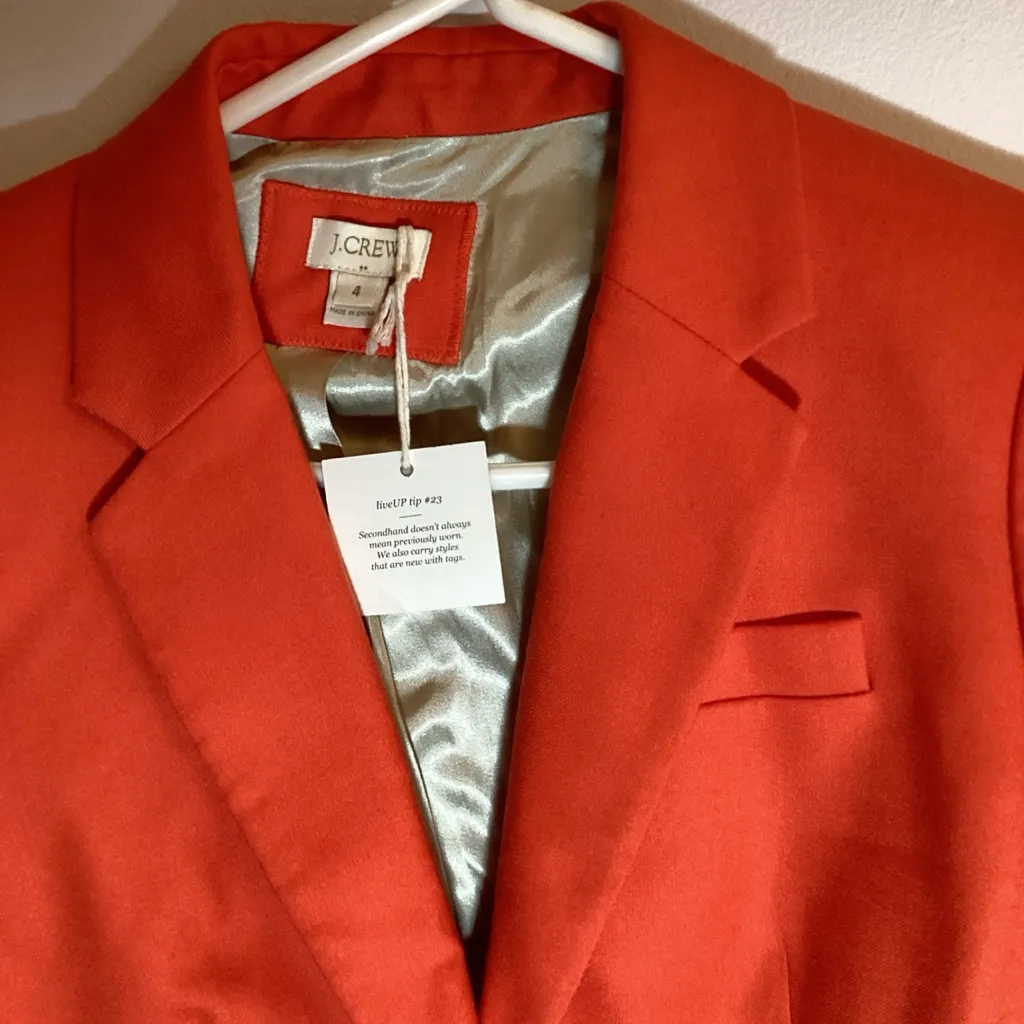 J. Crew Bold Red Blazer - Image 2