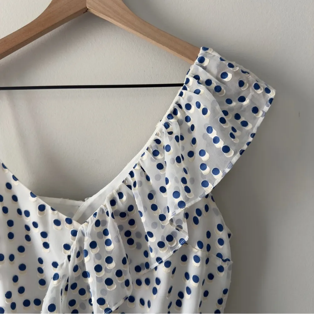 Lilly Pulitzer Madelina Dress Mini Sundress asymmetric polka dot lined A-Line S - Image 6