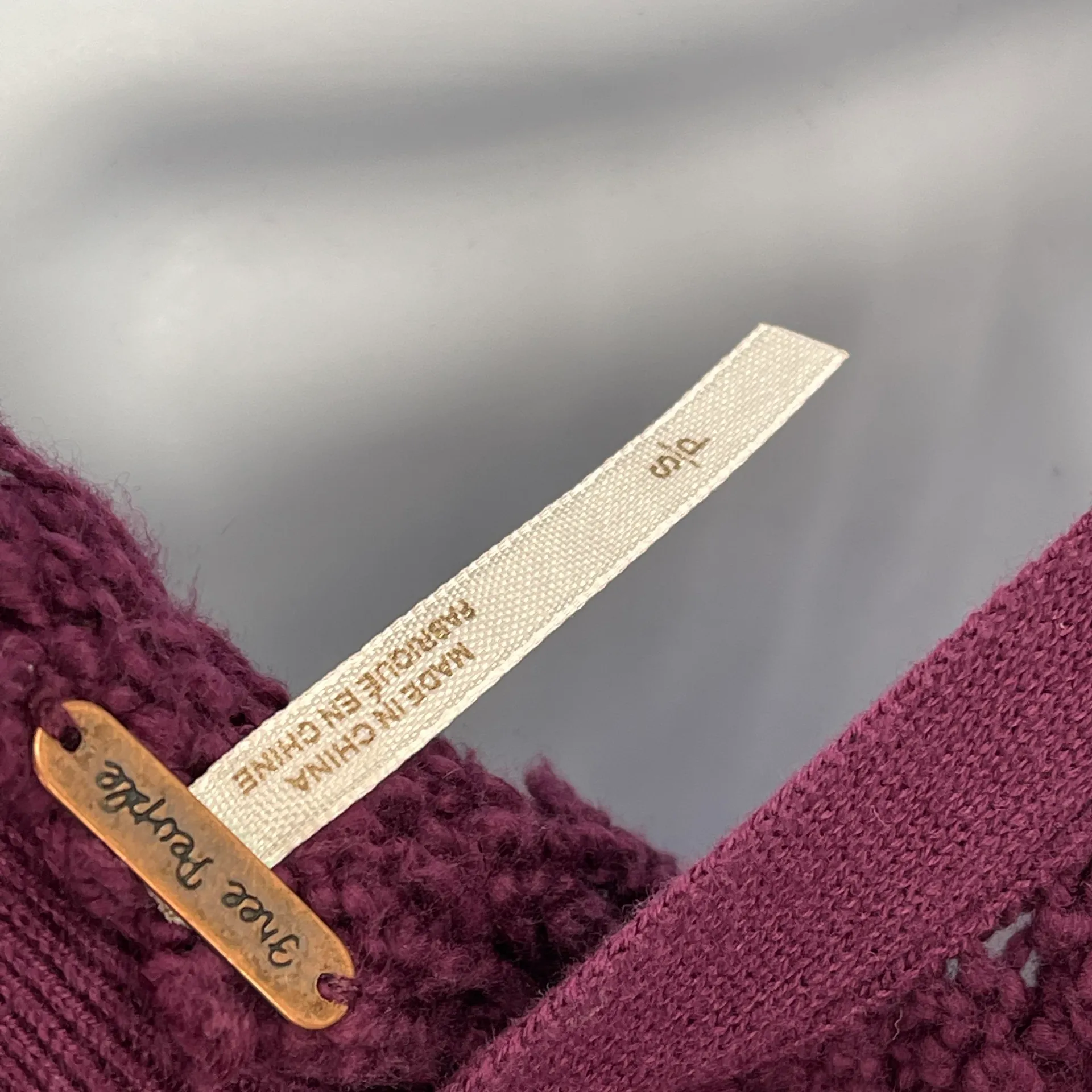 Songbird Sweater Eggplant Purple Small - Image 8