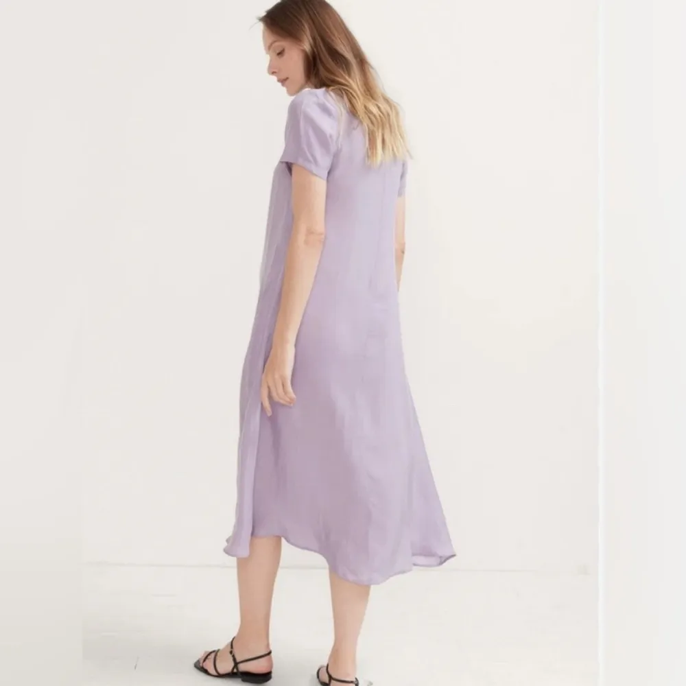 Hatch The James Midi Dress in Lilac Short Sleeve Crewneck Size 1/Small Purple - Image 4