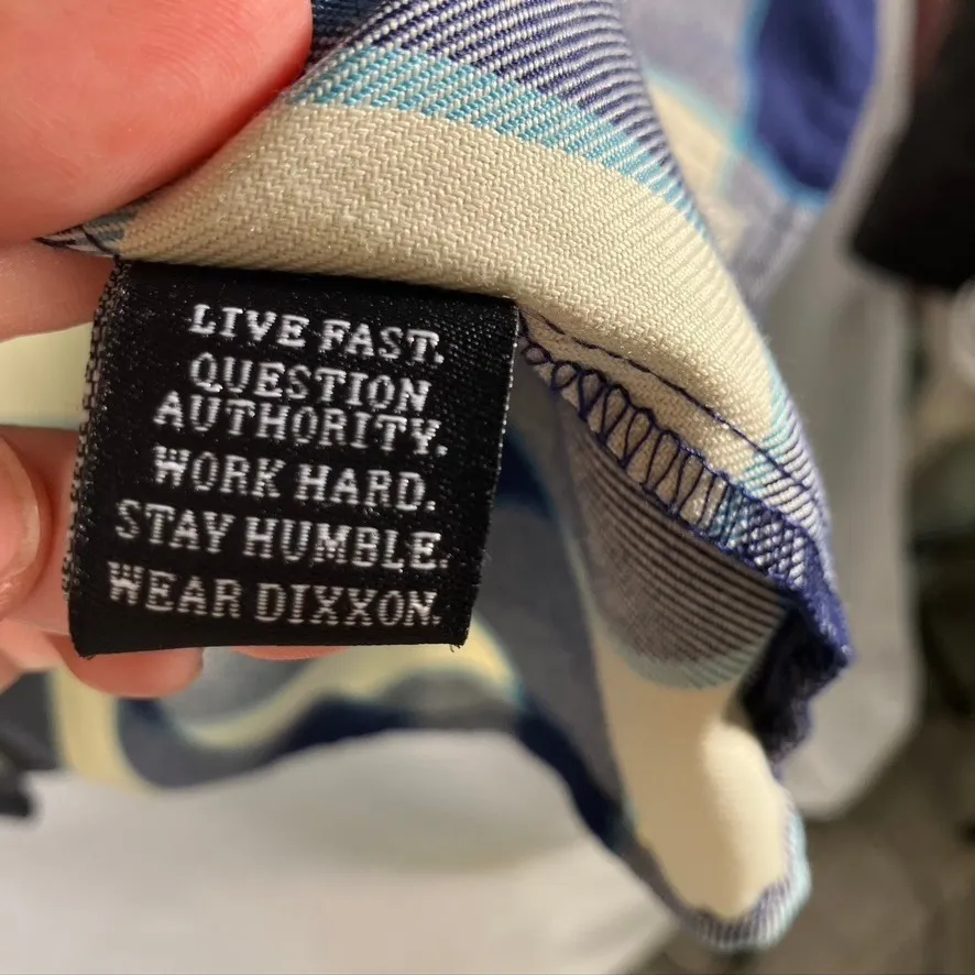 Dixxon Flannel Co bar Harbor Blue Plaid Button Shirt Womes L Limited Edition Size L - Image 8