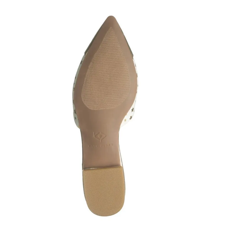 Katy Perry The Tarin Metallic Star Print Mule Gold/White - Image 5