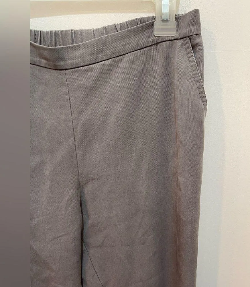 EILEEN FISHER Women’s Pull On Pants Stretch Lyocell Pockets Sz XS Coastal Gray - Image 2