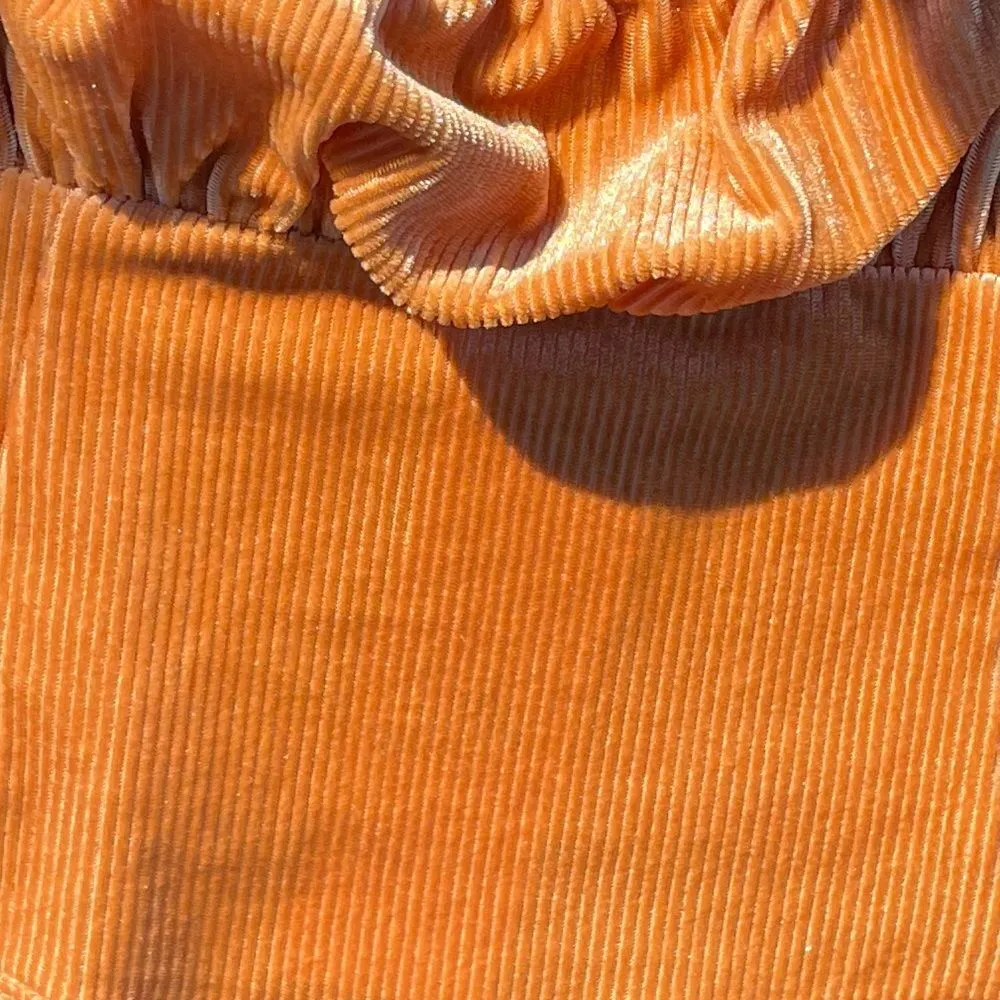 Urban Outfitters Brown Cropped Corset Tank Top NWT Size Medium Going Out Top - Image 5