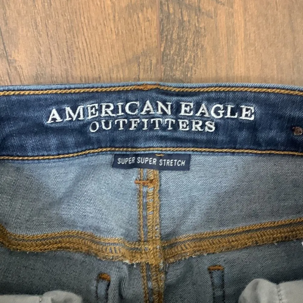 American Eagle Super Super Stretch Dark Wash Hi-Rise Jegging Jeans - Image 2