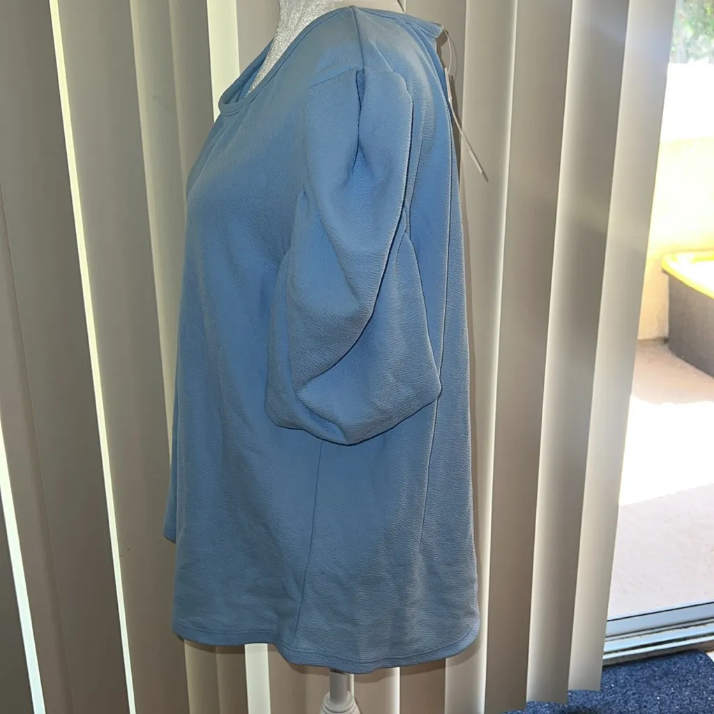 C' EST LA VIE Blouse Blue Size XL - Image 3