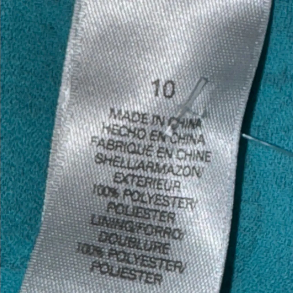 Emma James Pleated A-Line Skirt Blue Paisley Print Women’s 10 - Image 7