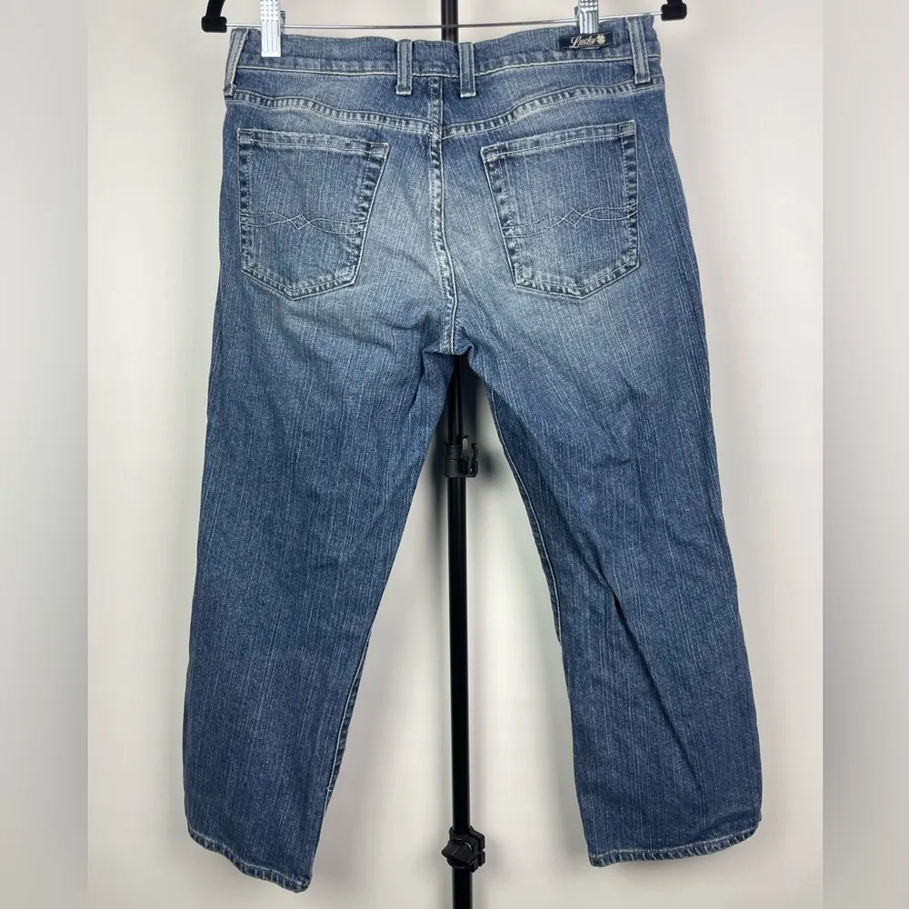 Lucky Brand Blue Classic Rider‎ Crop Denim Jeans - Image 5