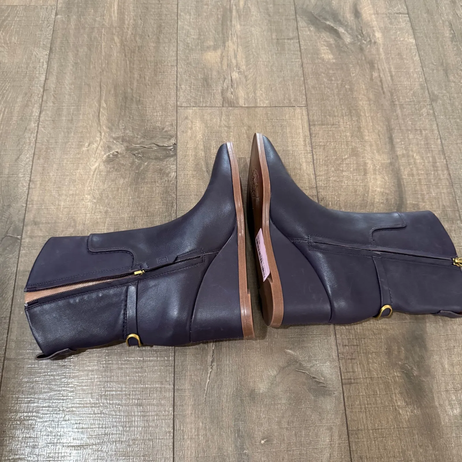 Franco Sarto Purple Etta Pointed Toe Wedge Booties Ankle Boots Size 5.5M Western - Image 9