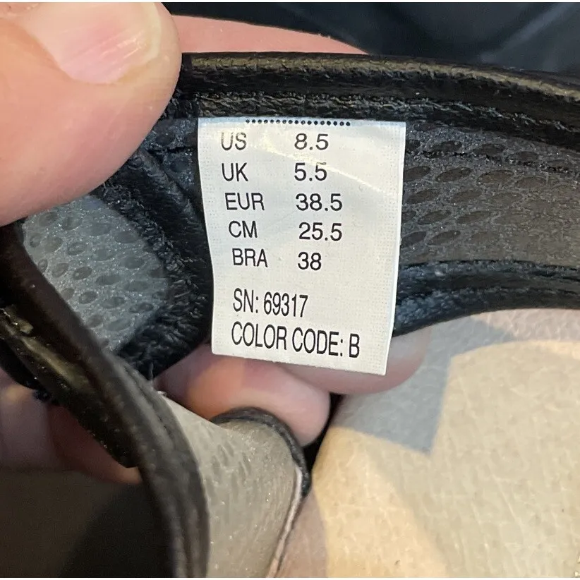 Mark Nason Skechers Transformer Chunky Criss Cross Strap Thick Sole Sandal‎ 8.5 Black - Image 6