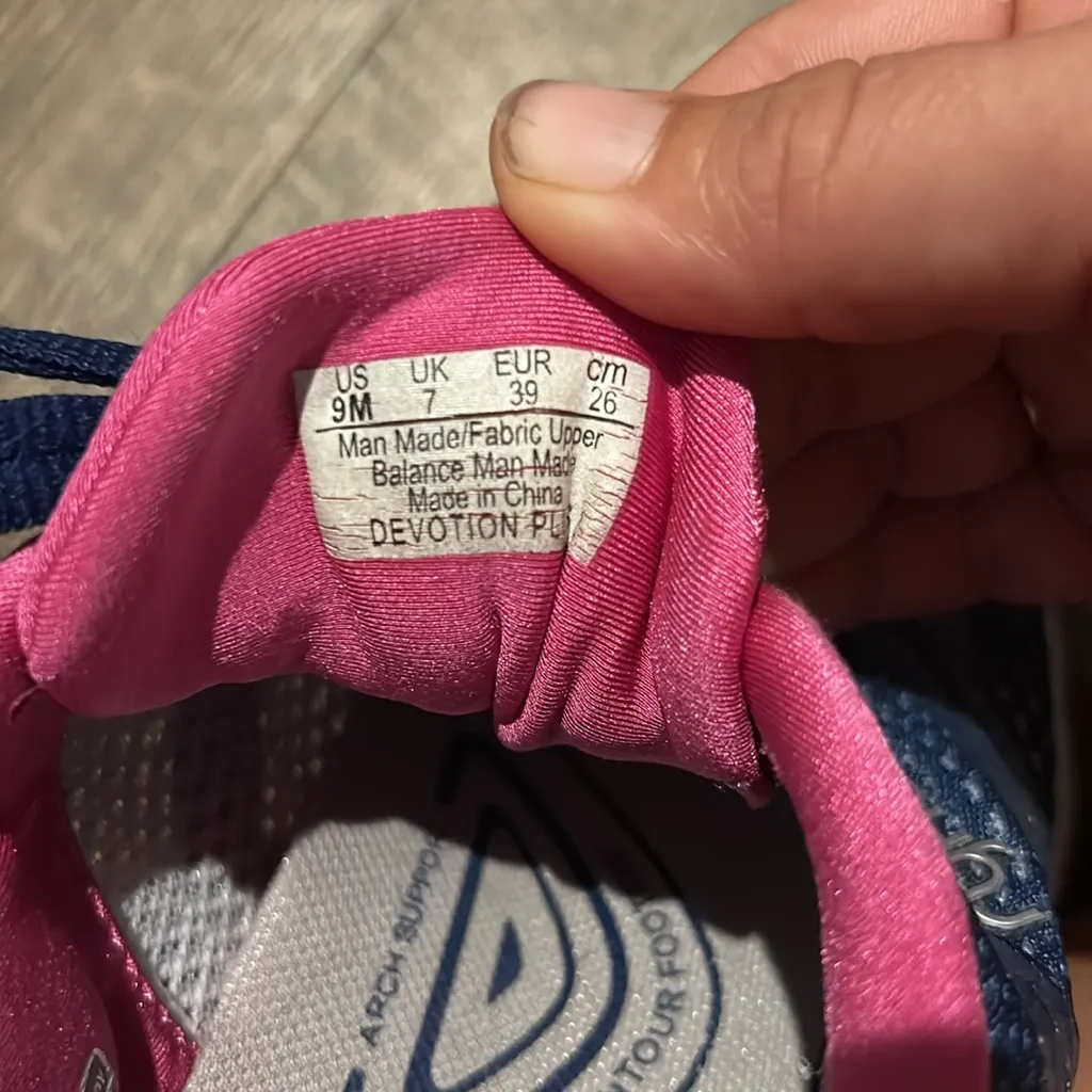 Ryka Womens Devotion Plus 2 Walking Shoe‎ Size 9 M Pink and Blue - Image 8