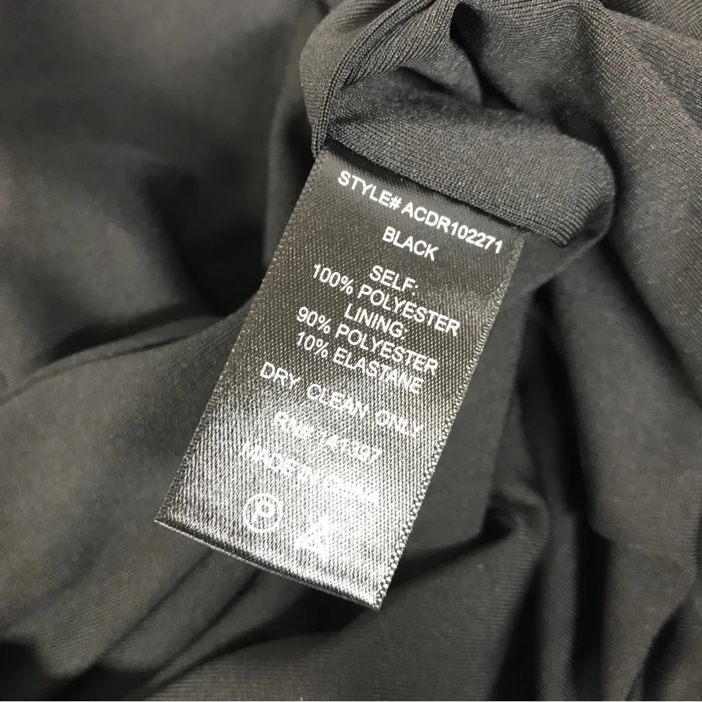 ASTR‎ Gwyneria Off The Shoulder Evening Dress Midi Pencil Sheath Black Small - Image 12