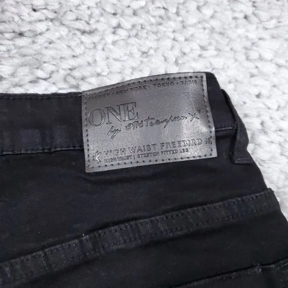 One Teaspoon High Waist Rise Distressed Freebird II Skinny Jeans Women's Size 26 - Image 5