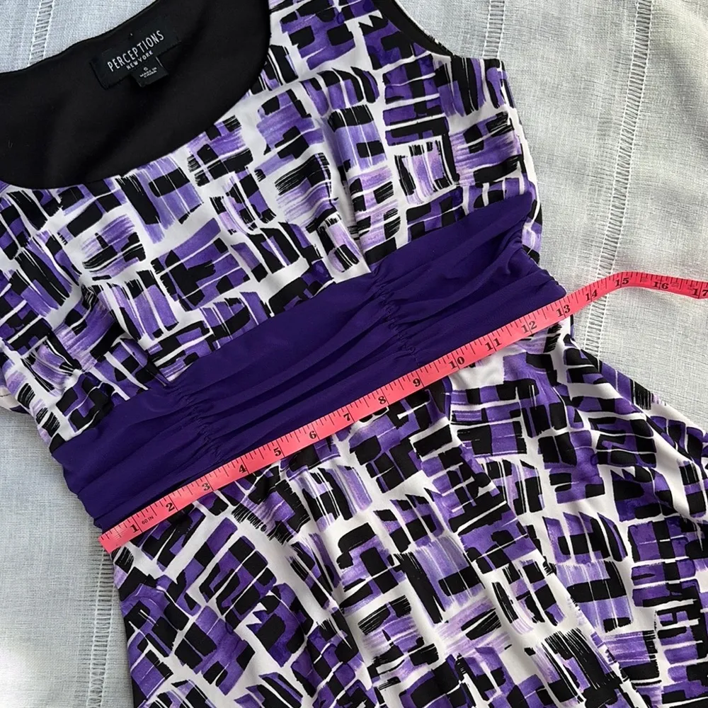 Perceptions  Y2K Aesthetic Purple Midi Dress - Image 6