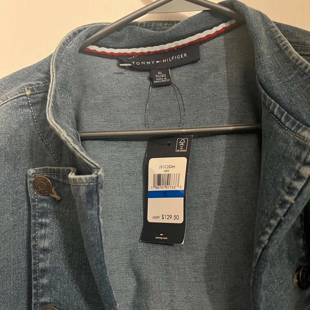 Tommy Hilfiger Blue Jean Jacket Classic Style - Image 2