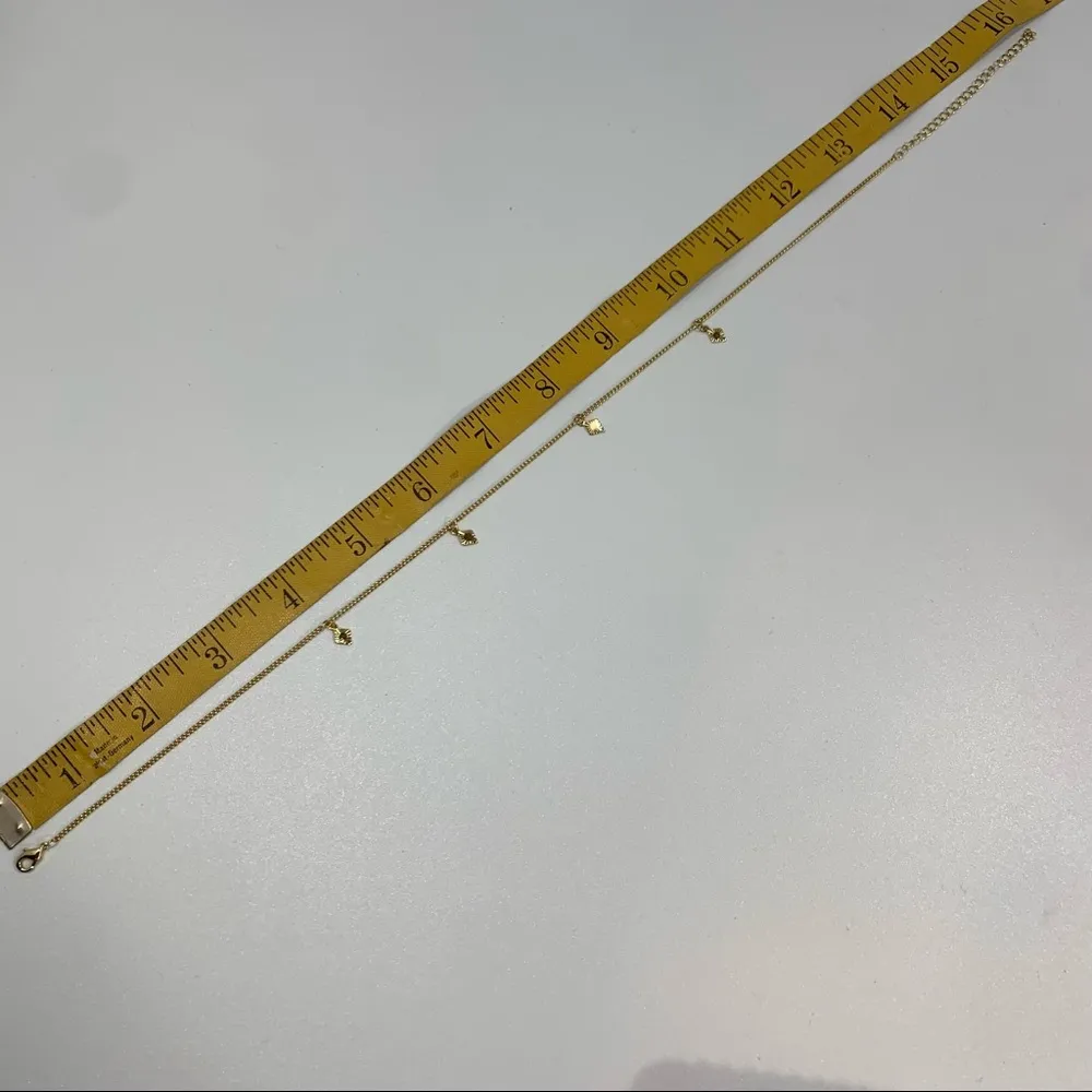 Diamond Shape Dainty Dangle Choker Necklace Gold - Image 5