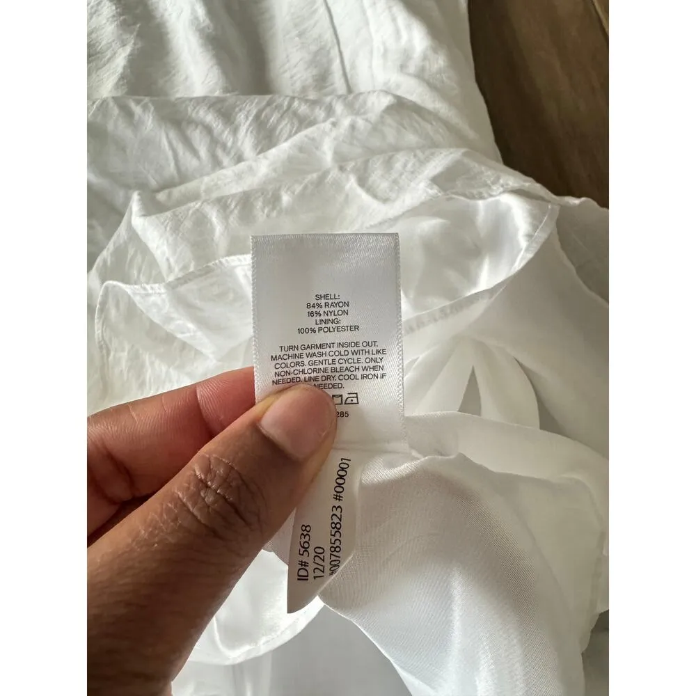 Express Womens White Summer Maxi Dress Ruffles Romantic Girly Fairy SIZE S - Image 5