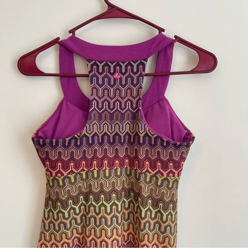 PrAna Shauna Racerback Dress in Ibiza Berry Rainbow XS - Image 5
