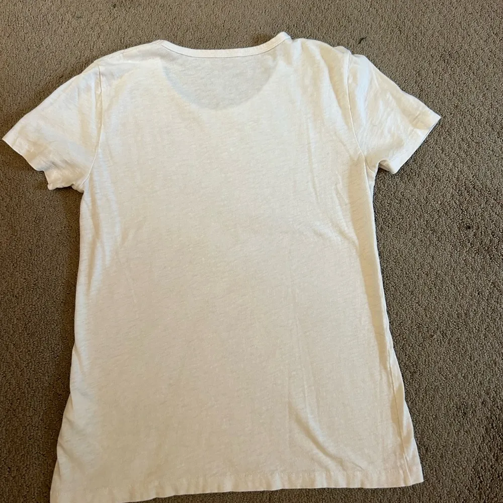 J. Crew White Slub Tee - Image 2