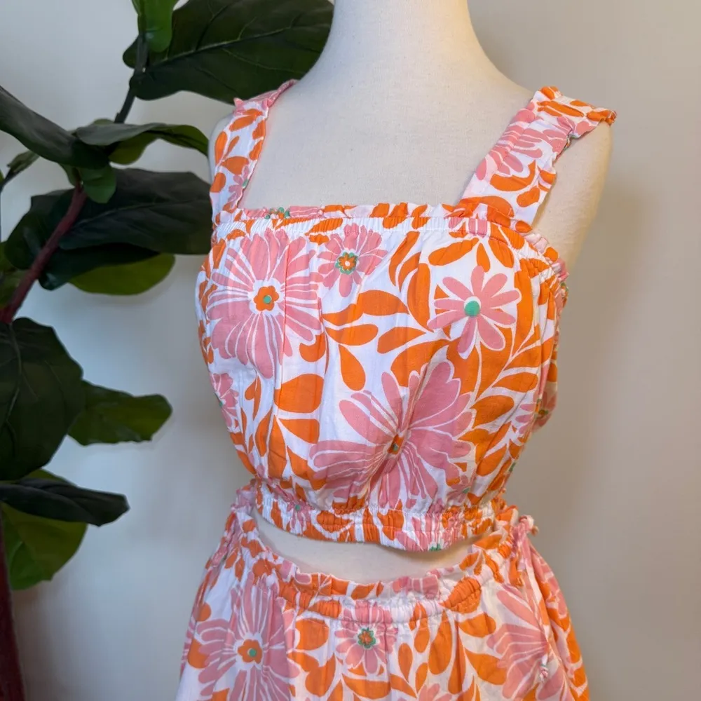 Aerie || Orange and Pink Skirt Set - Image 2