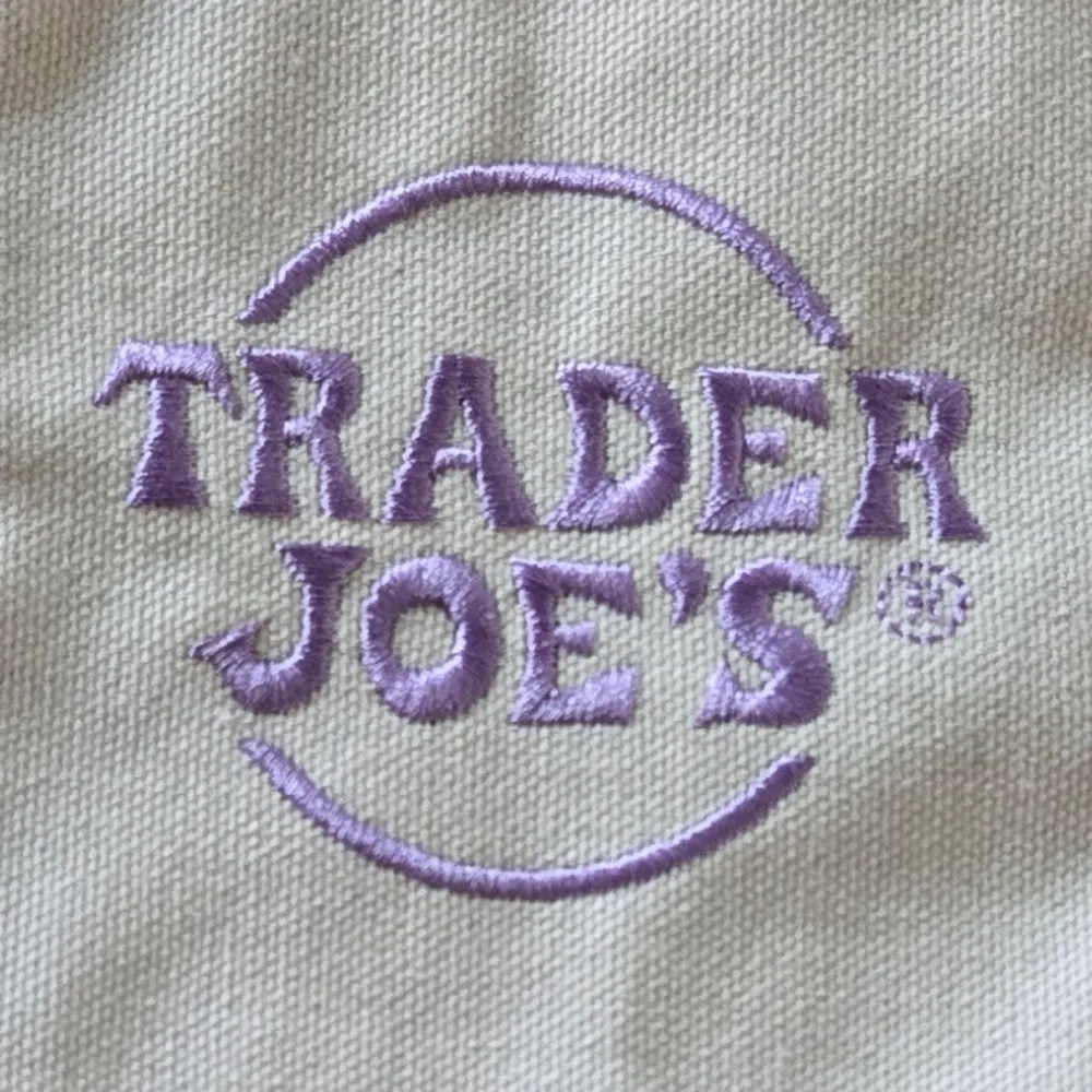 Trader Joes's Canvas Pastel Mini Pink Tote Bag 2025 - Image 4