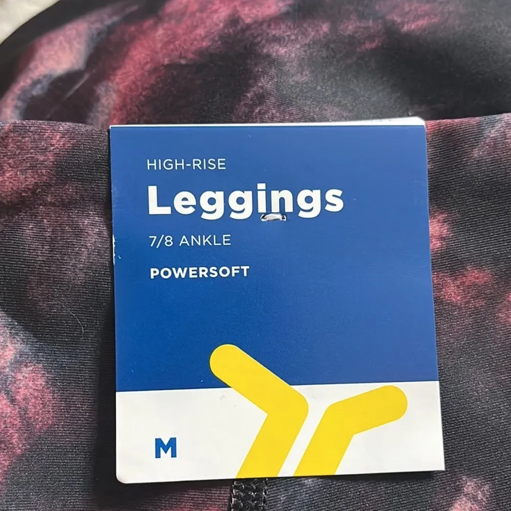 Old Navy Leggings Active Powersoft Tie Dye High Rise 7/8 Ankle M Medium New - Image 6