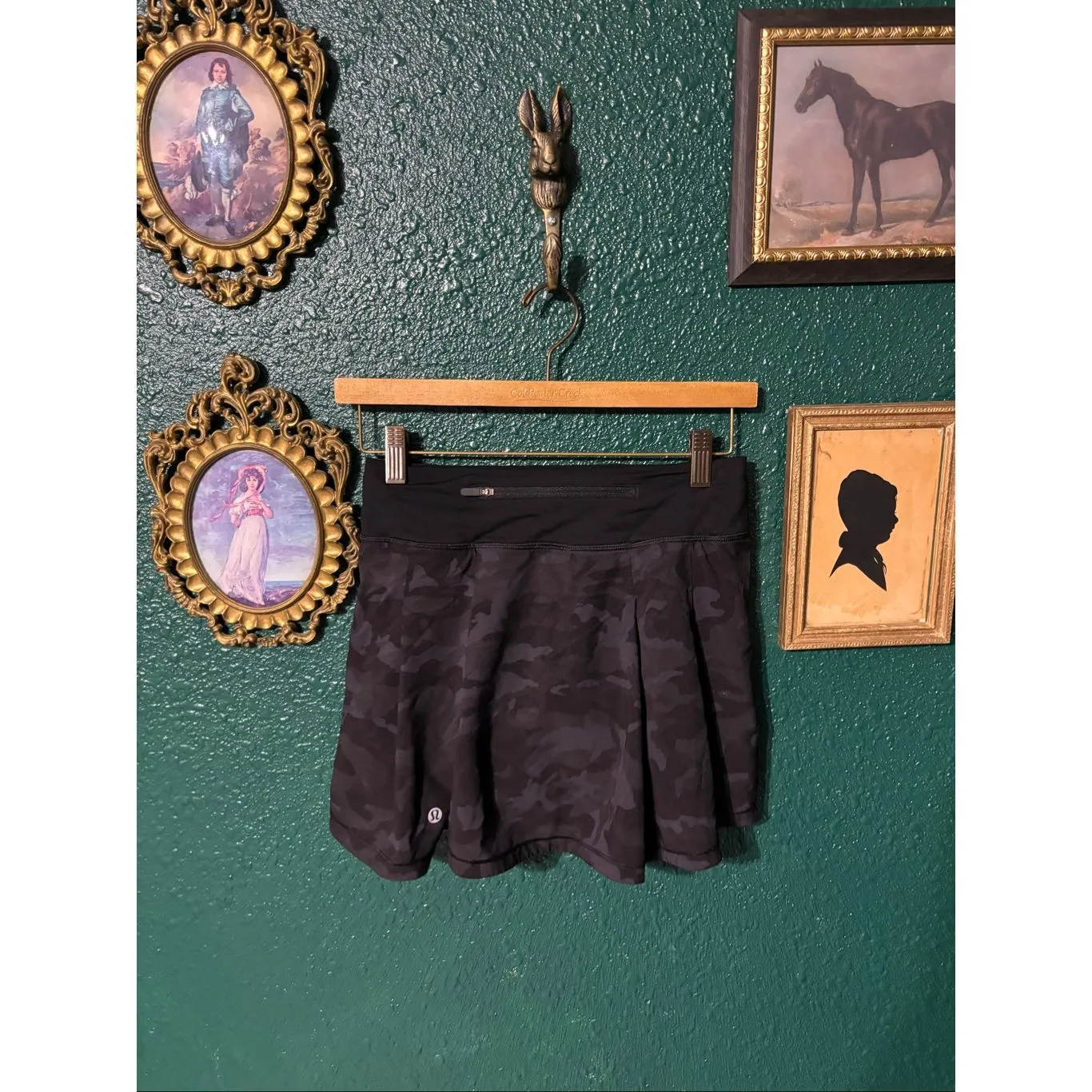 Lululemon Black Gray Camo Skort Sz 2 Long - Image 2