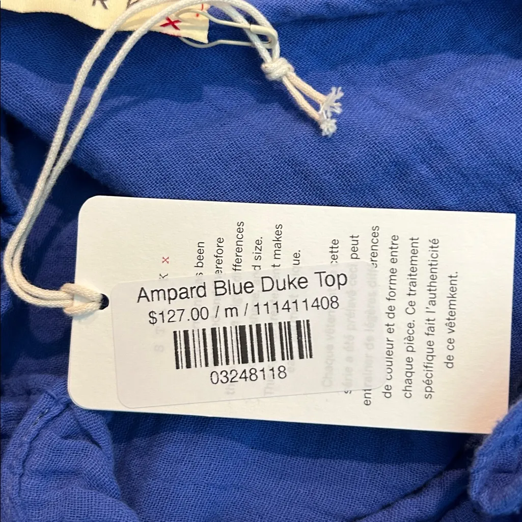 STARK X ampard blue duke top nwt Size M - Image 5