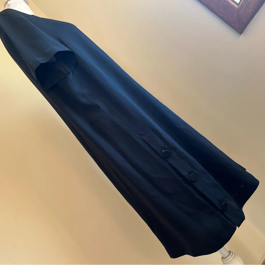 Rag & Bone Black Viscose & Nylon Blend Short Sleeve Crew Neck Dress sz L - Image 7