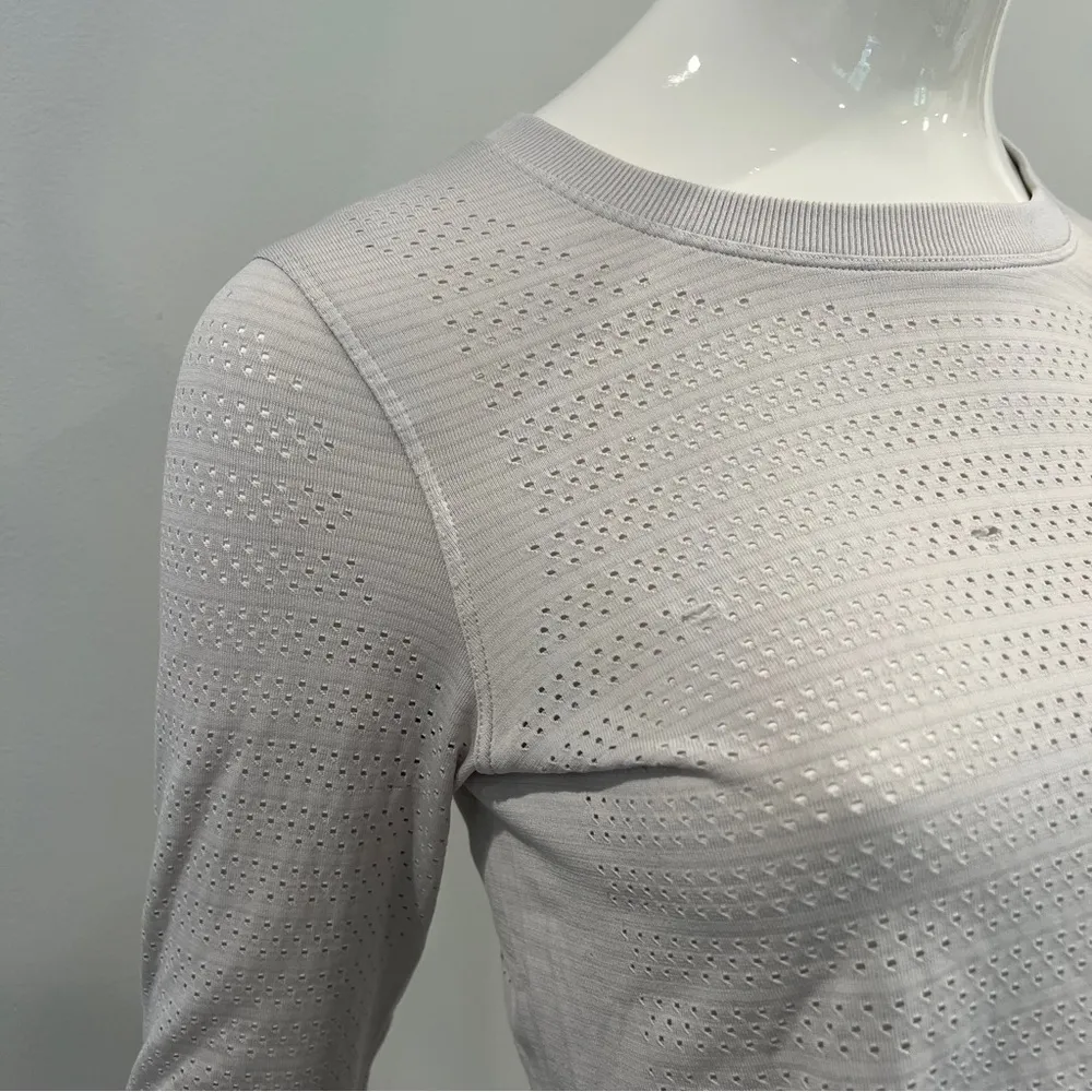 Lululemon Swiftly Breathe Long Sleeve Squad White - Image 6