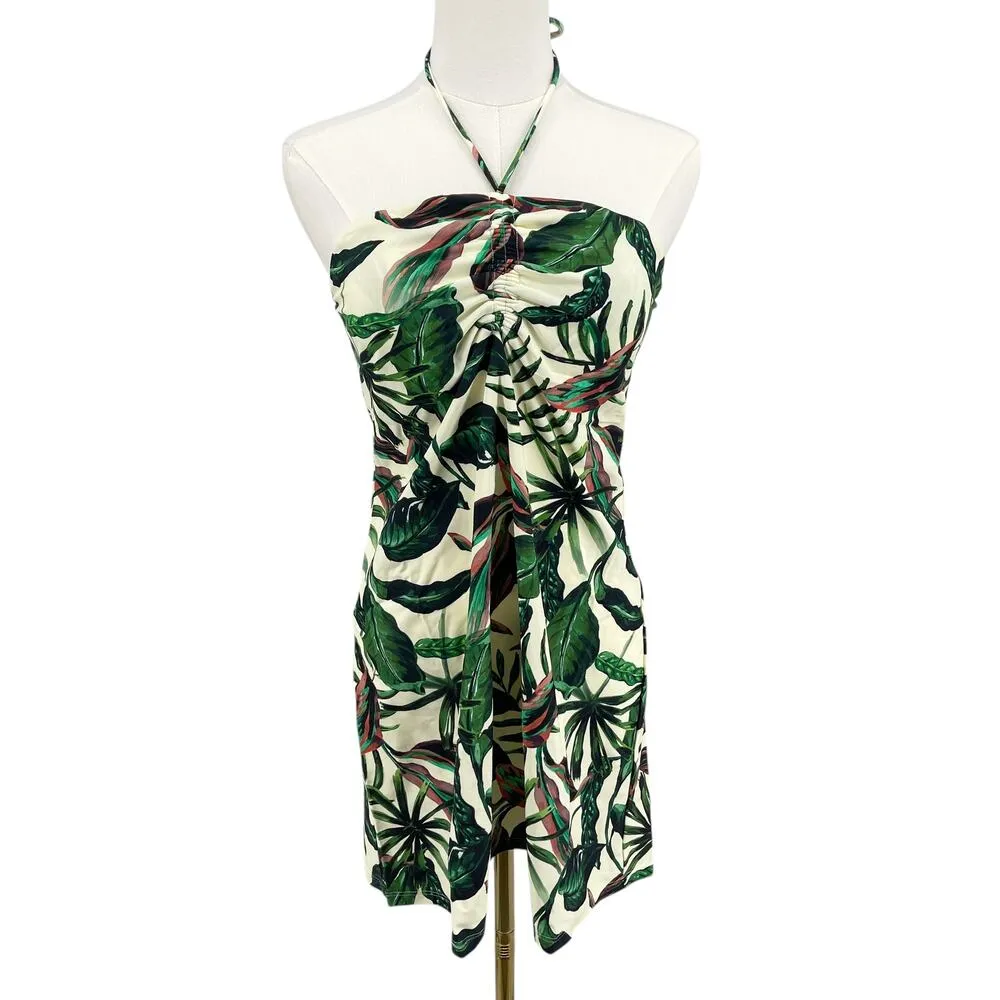ANDIE Swimwear The Waikiki Dress Cover Up Green Leaf Size Medium New with tags! - Image 3